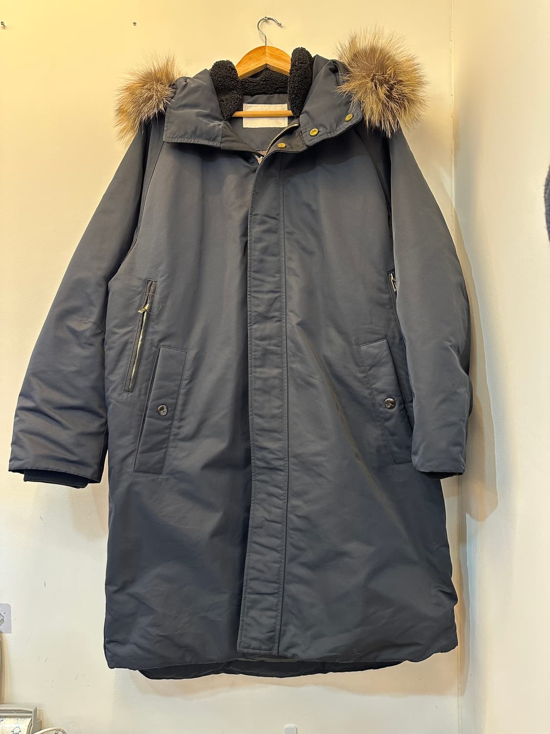 110) 커스텀멜로우 네이비 구스 다운 롱패딩 상품이미지1