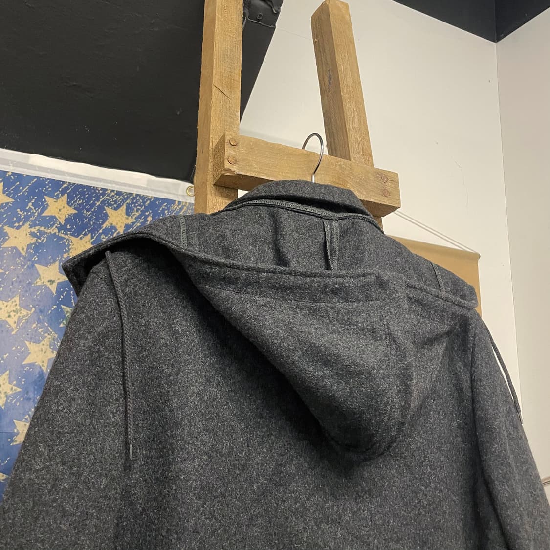 90s 맥그리거 울 모직 집업 더플 코트 떡볶이 코트 상품이미지4