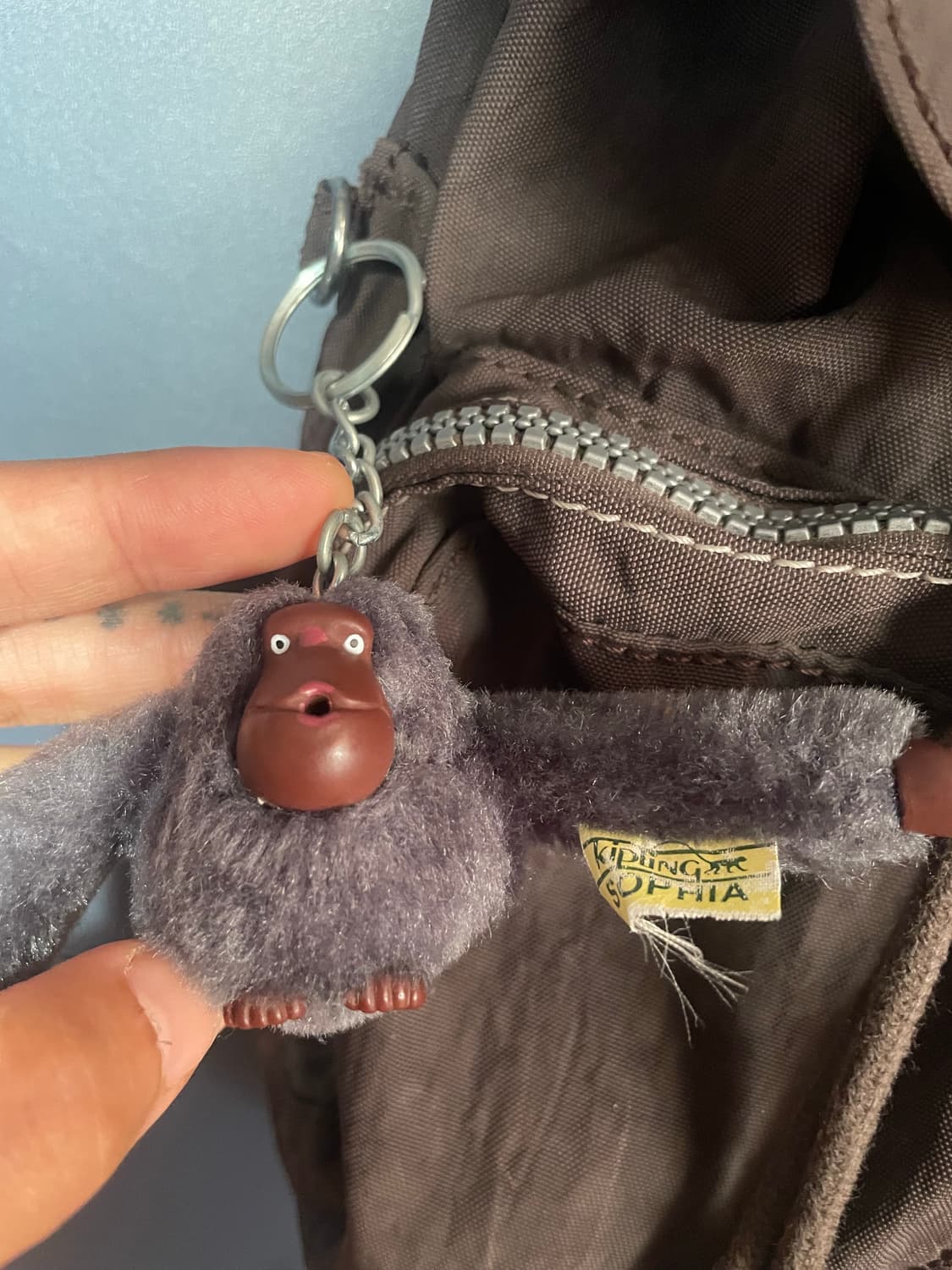 초코 브라운 모리걸 복조리 키플링 백팩 상품이미지3