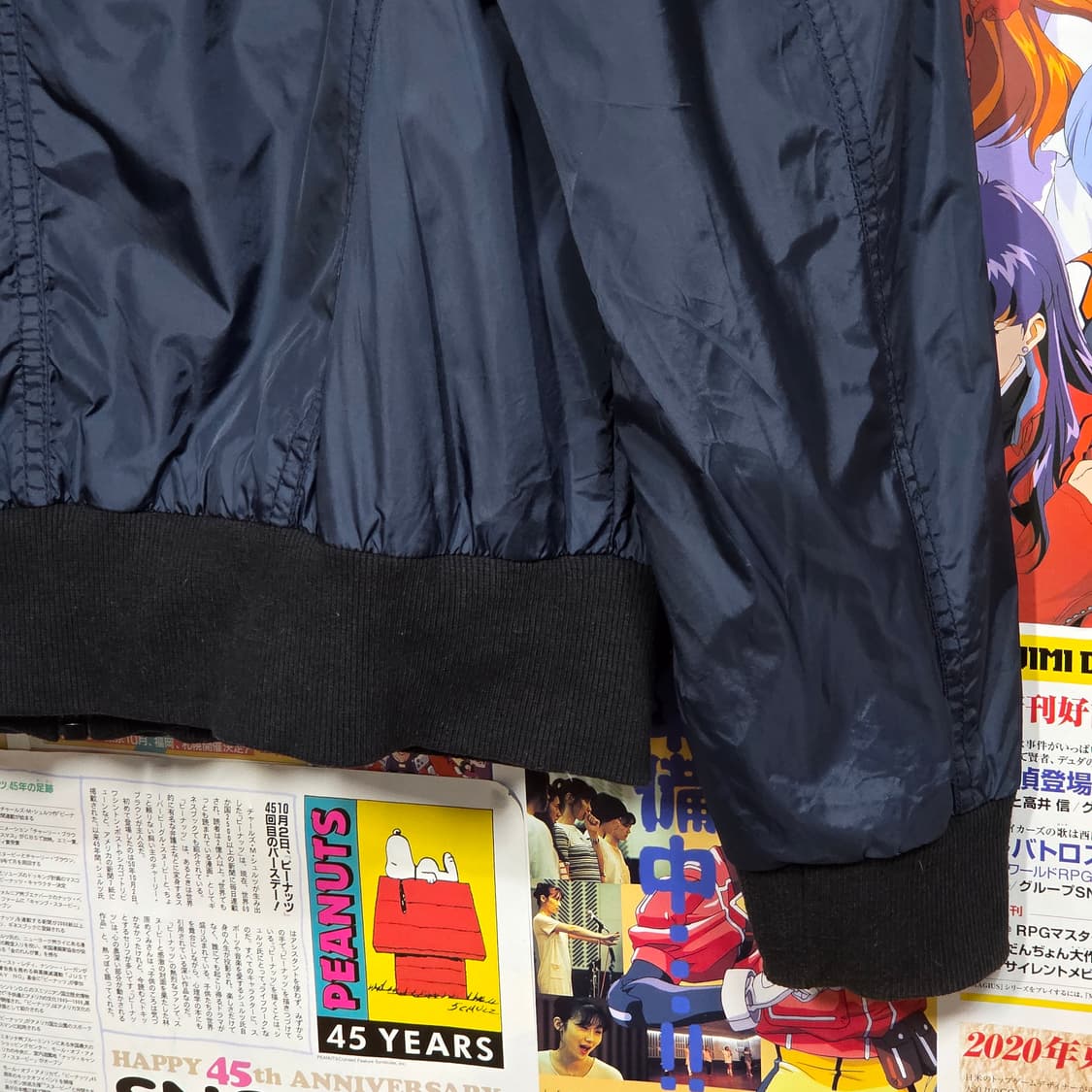 TBJ 빈티지 절개라인 네이비 바람막이 자켓 상품이미지8