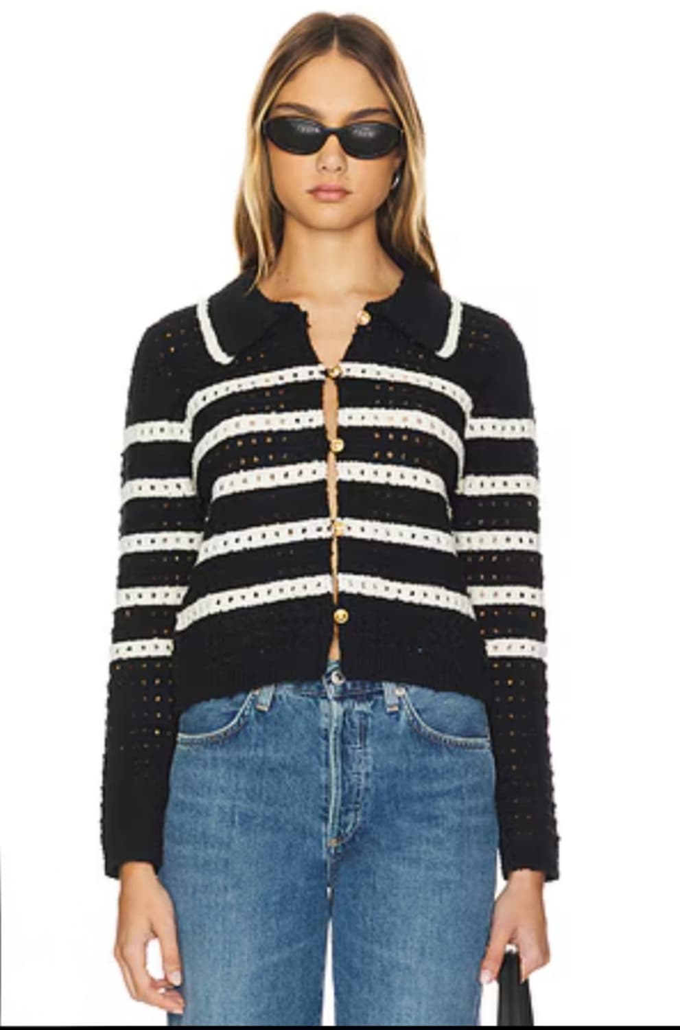 마시모두띠 코튼 스트라이프 가디건 M사이즈 상품이미지5