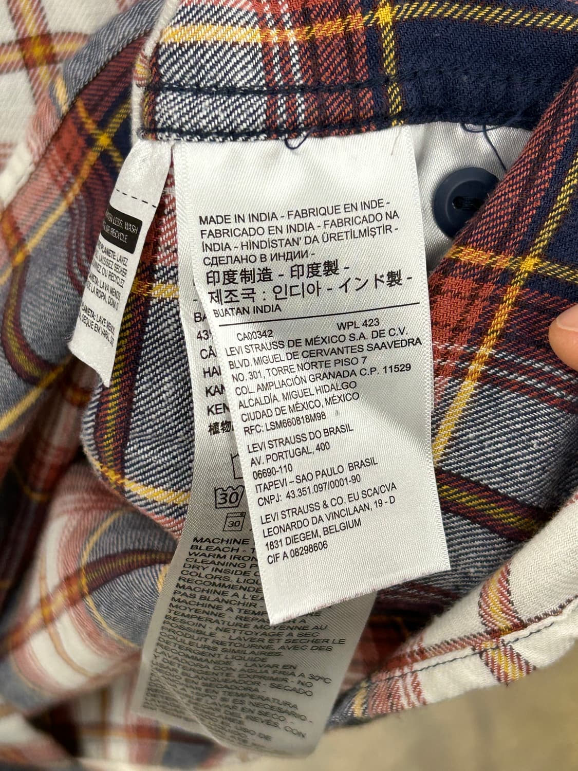 Levis 리바이스 체크 남방 긴팔 셔츠 상품이미지7