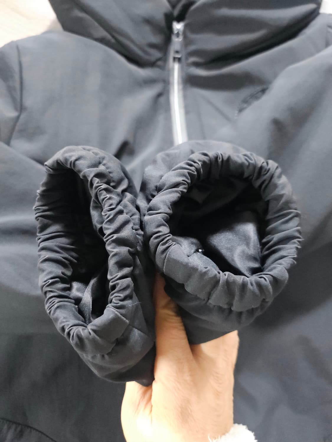 H 로고 자수  블랙 패딩 free 상품이미지6