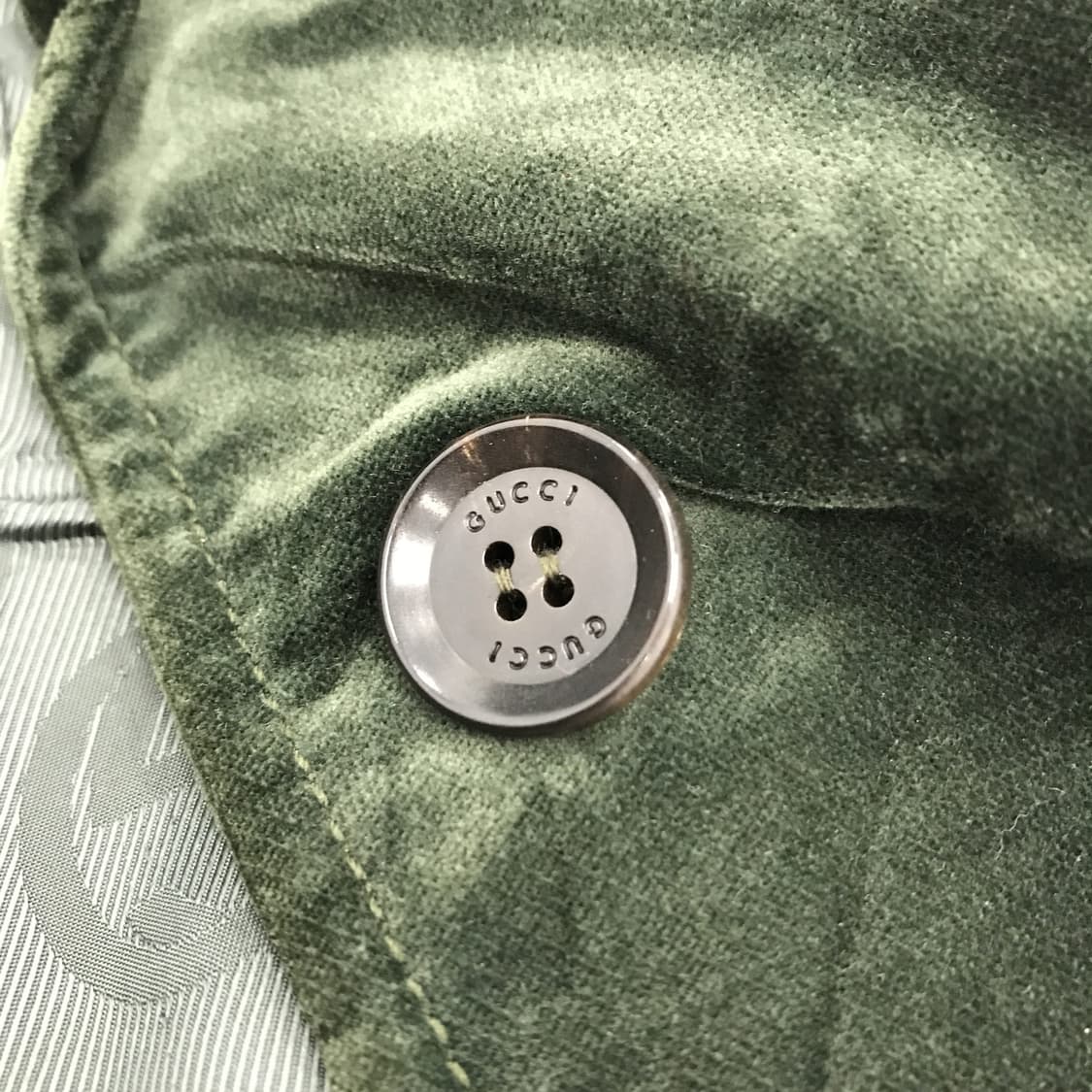 구찌 GUCCI 스웨이드 벨벳자켓 그린 [42사이즈] 상품이미지5