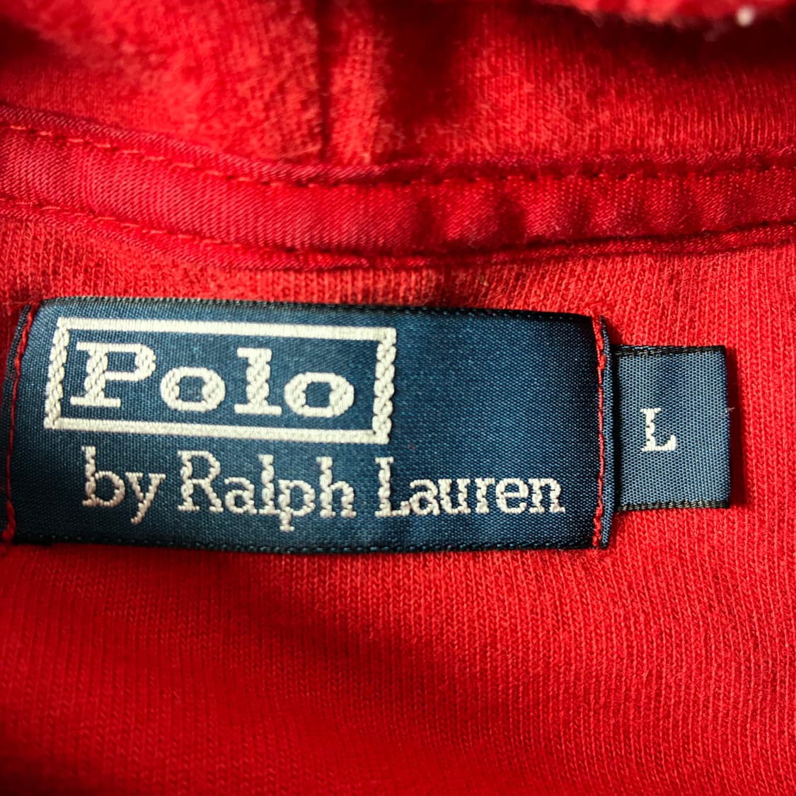 Polo  폴로 랄프로렌 자수 코튼 스웻 레드 후드집업  상품이미지6