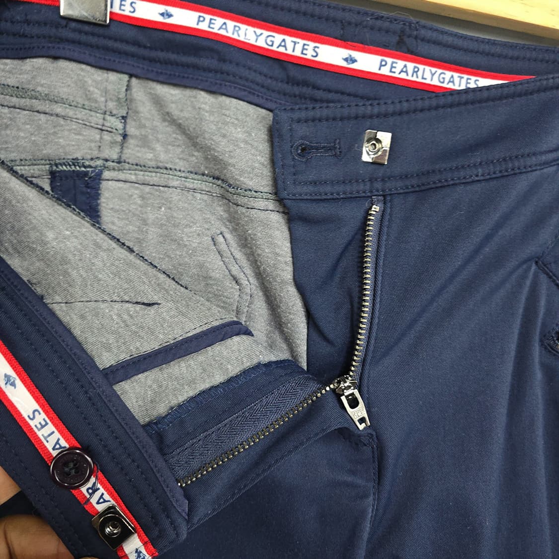 파리게이츠(pearlygates) 여성 골프 팬츠 네이비 2 상품이미지7