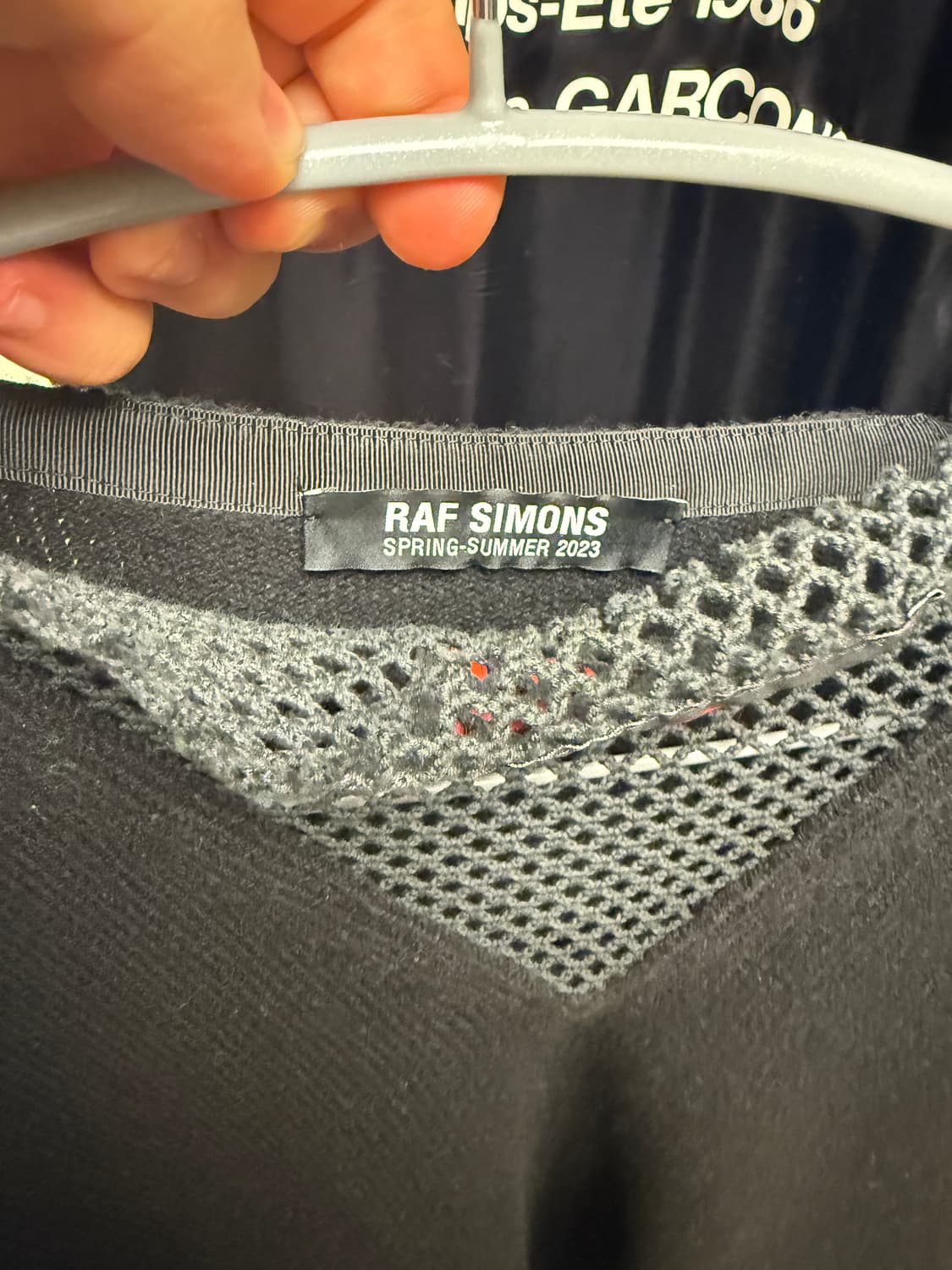 라프시몬스 23ss v neck jersey 상품이미지3