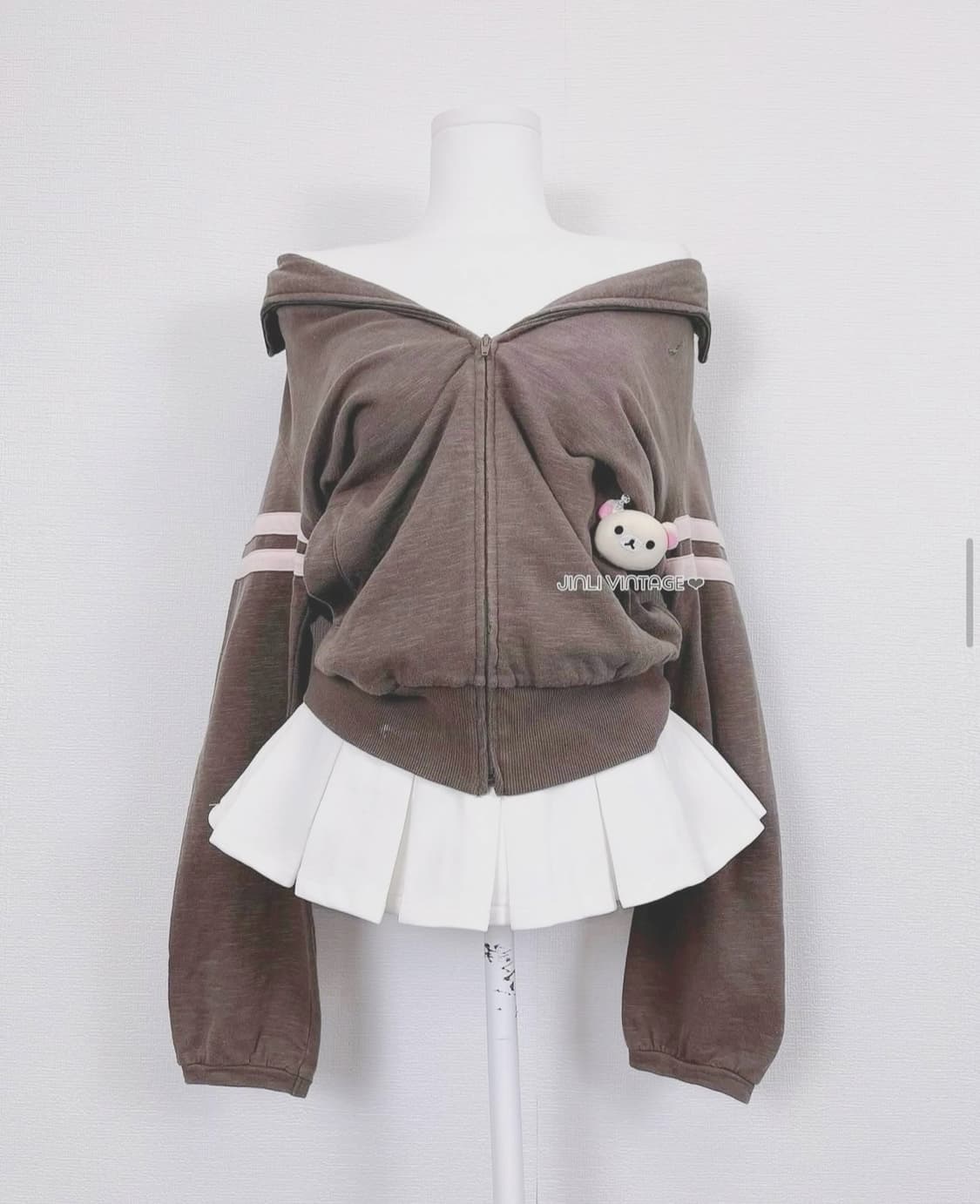 이스트보이 딸기초코 집업 stc진리이코어항빈티지 상품이미지1