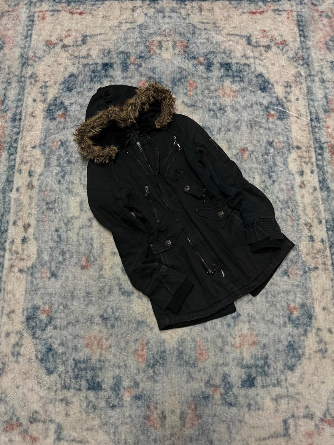 In the attic 00s trimming fur mods coat 상품이미지1