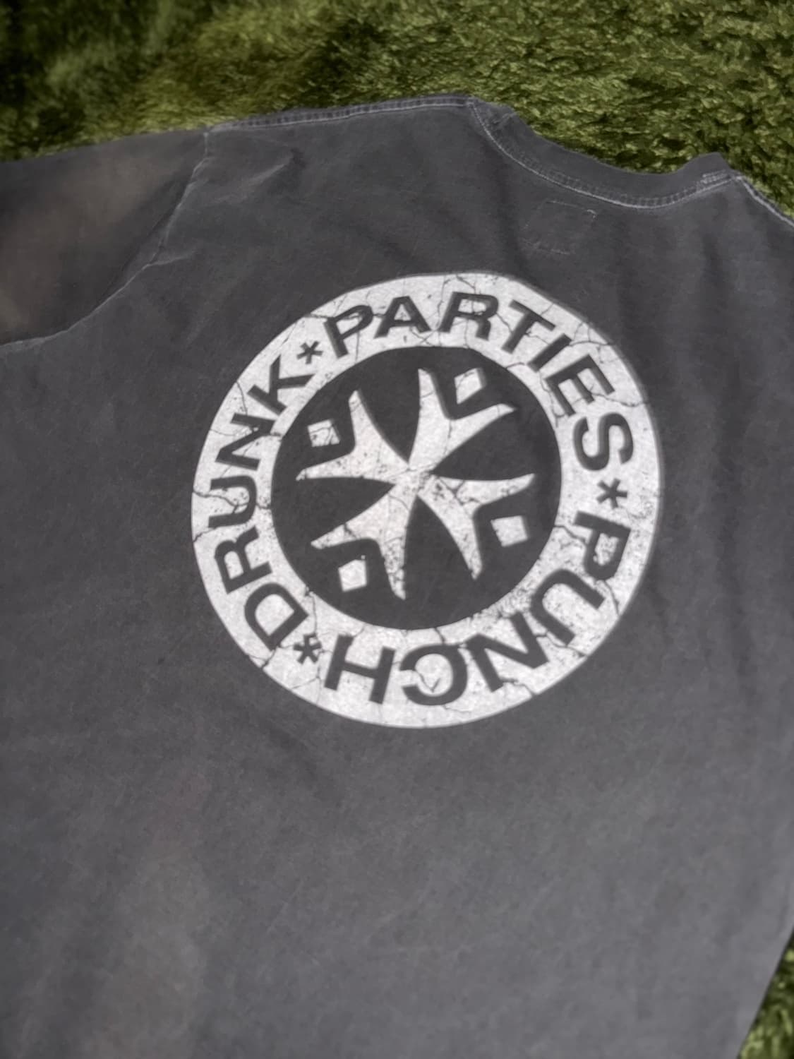 [3] 펀치드렁크파티즈 헐트 로고 가먼트 다잉 싱글스티치 티셔츠 상품이미지7