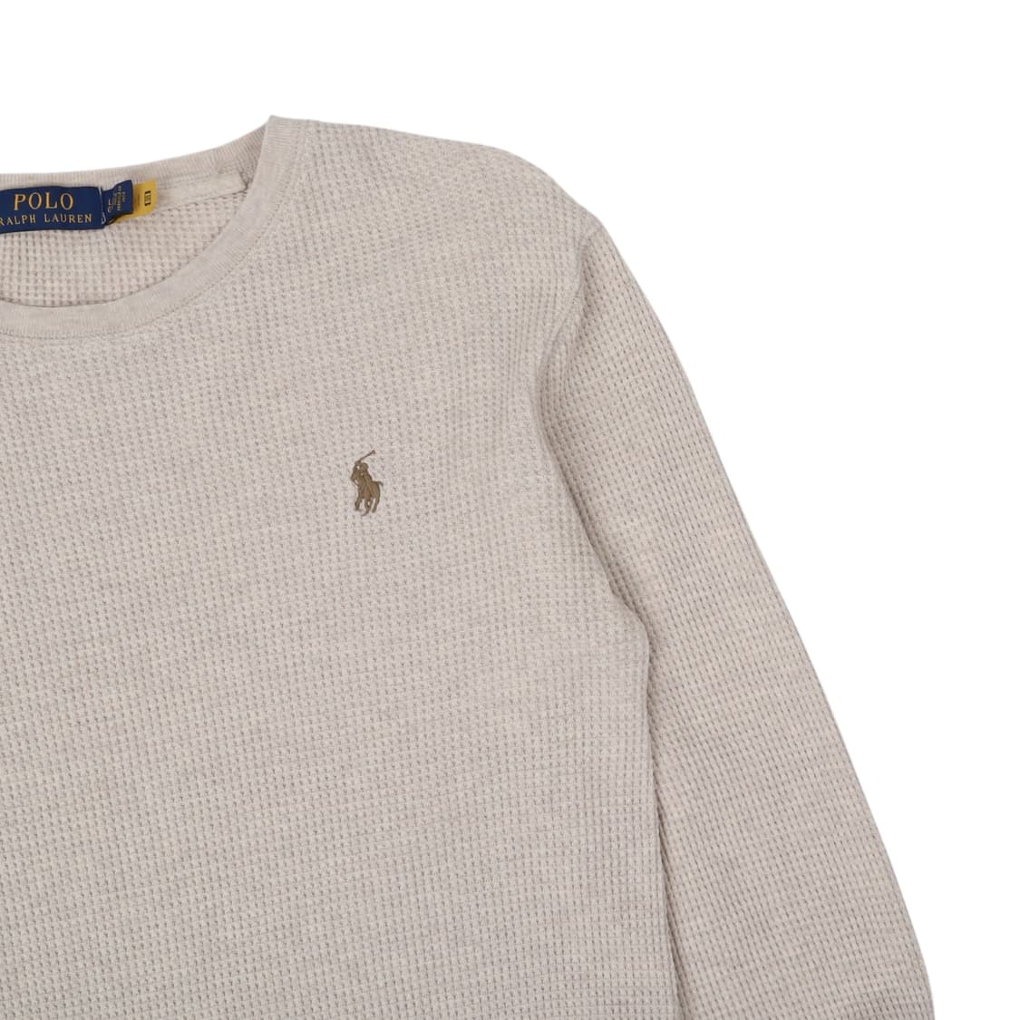 폴로 랄프로렌 QR 베이지 와플 롱슬리브 상품이미지3