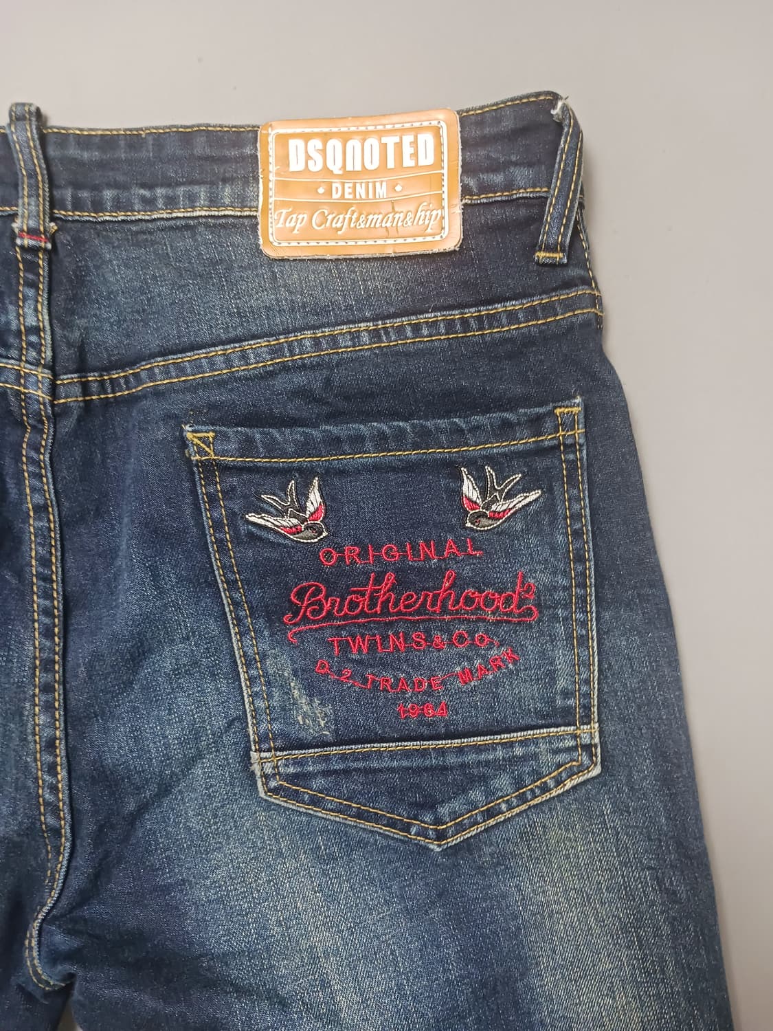 [36] 디스퀘어드2 녹워싱 자수패치 슬림진 청바지 상품이미지9