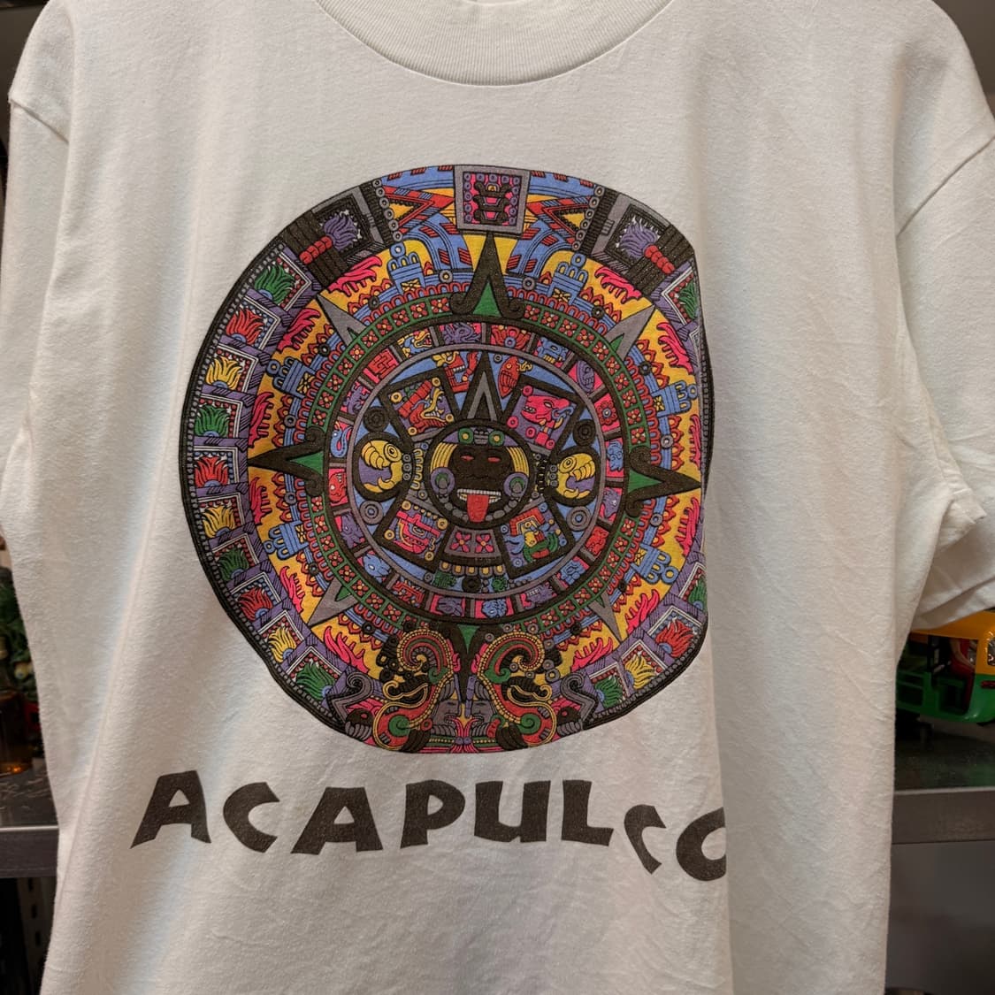 90S ACAPULCO 글리치 에스닉 티셔츠 S M 상품이미지2