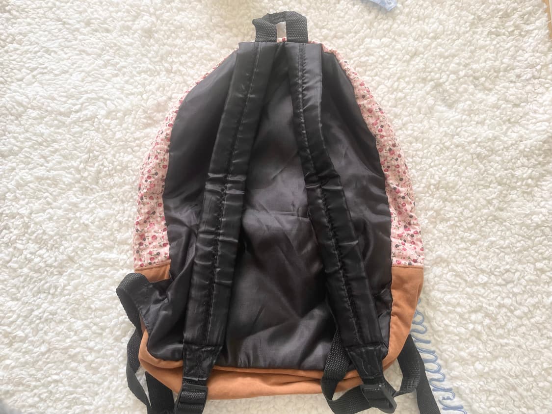 모리걸 빈티지 잔꽃 핑크 백팩 🌸💗🤎 상품이미지3