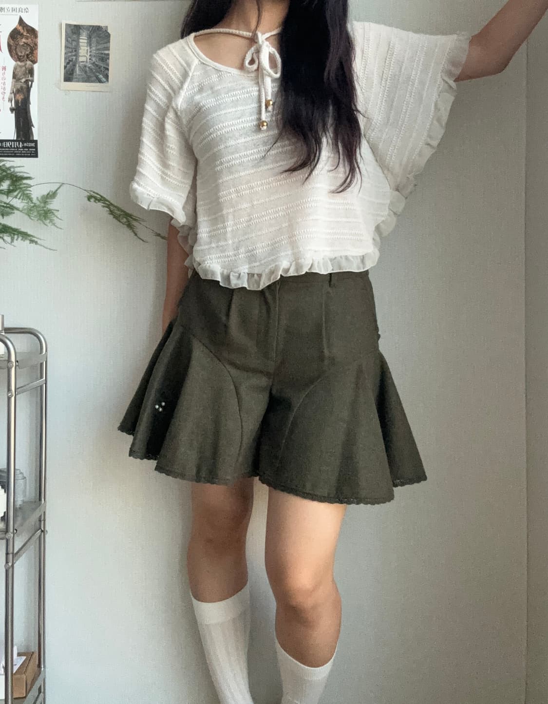 엑시즈팜 디테일 스커트 팬츠 상품이미지3