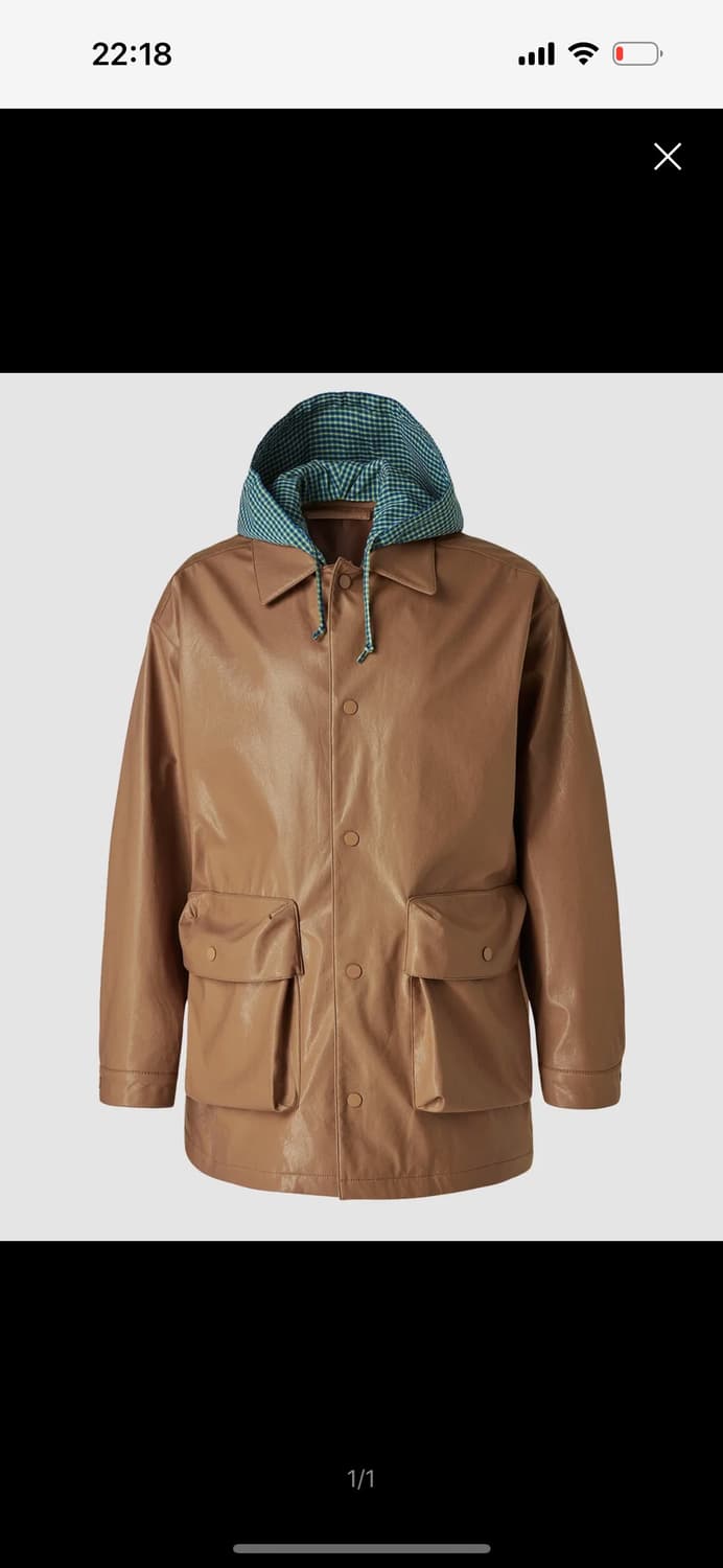 애프터프레이 코티드 후디 코트 m 상품이미지2