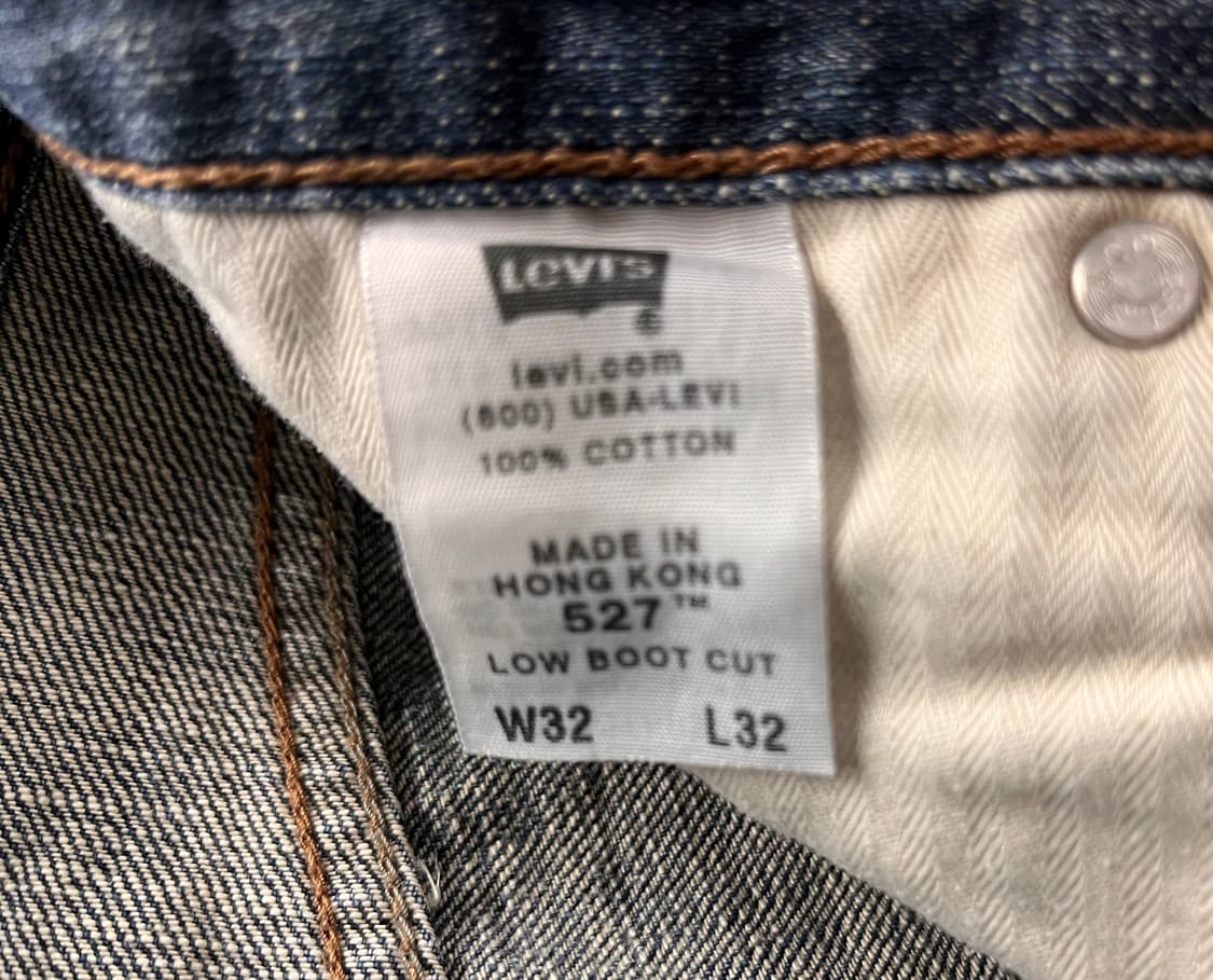 리바이스 527 로우 부츠컷 데님 W32 L32 상품이미지6