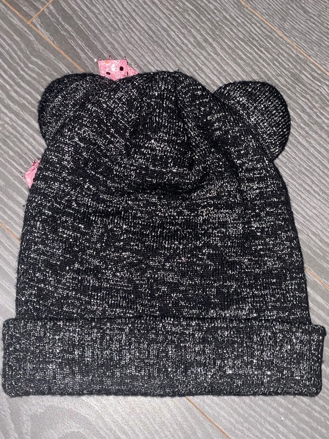 12s 고전키티 헬로키티 산리오 갸루 글리터 리본 네코미미 블랙핑크 비니 상품이미지7