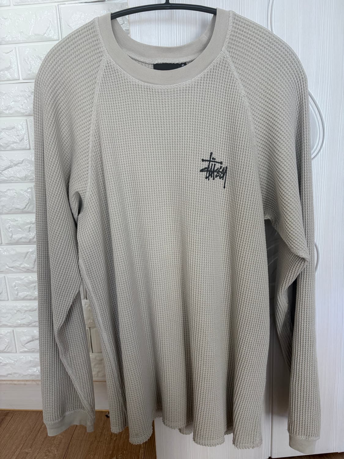 스투시 래글런 써멀 롱슬리브 크루 본 M 상품이미지2