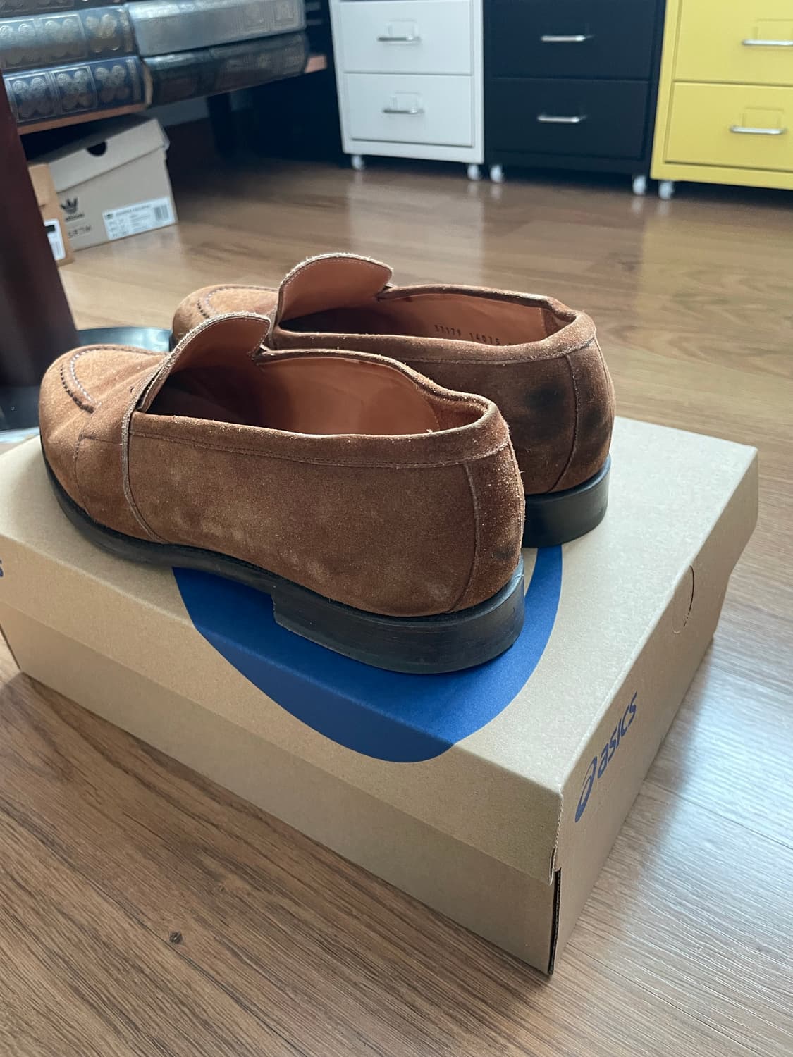 안드레스 샌드라 스웨이드 페니로퍼 스너프 브라운 6243 6244 알든 상품이미지5