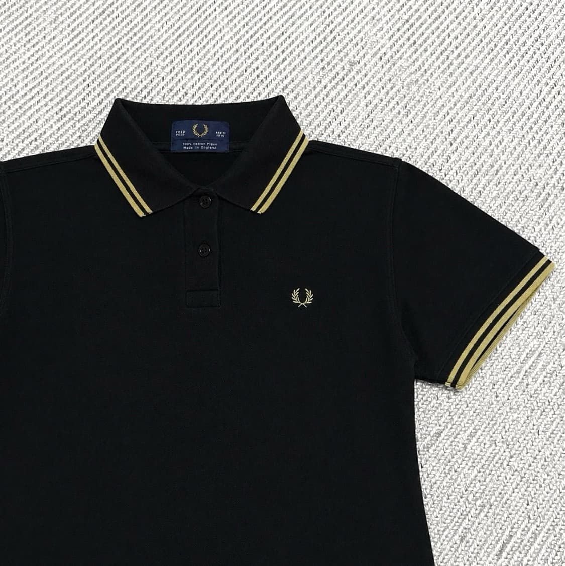 [S] Fred Perry 프레드페리 우먼즈 트윈 팁 반팔 카라티 상품이미지4