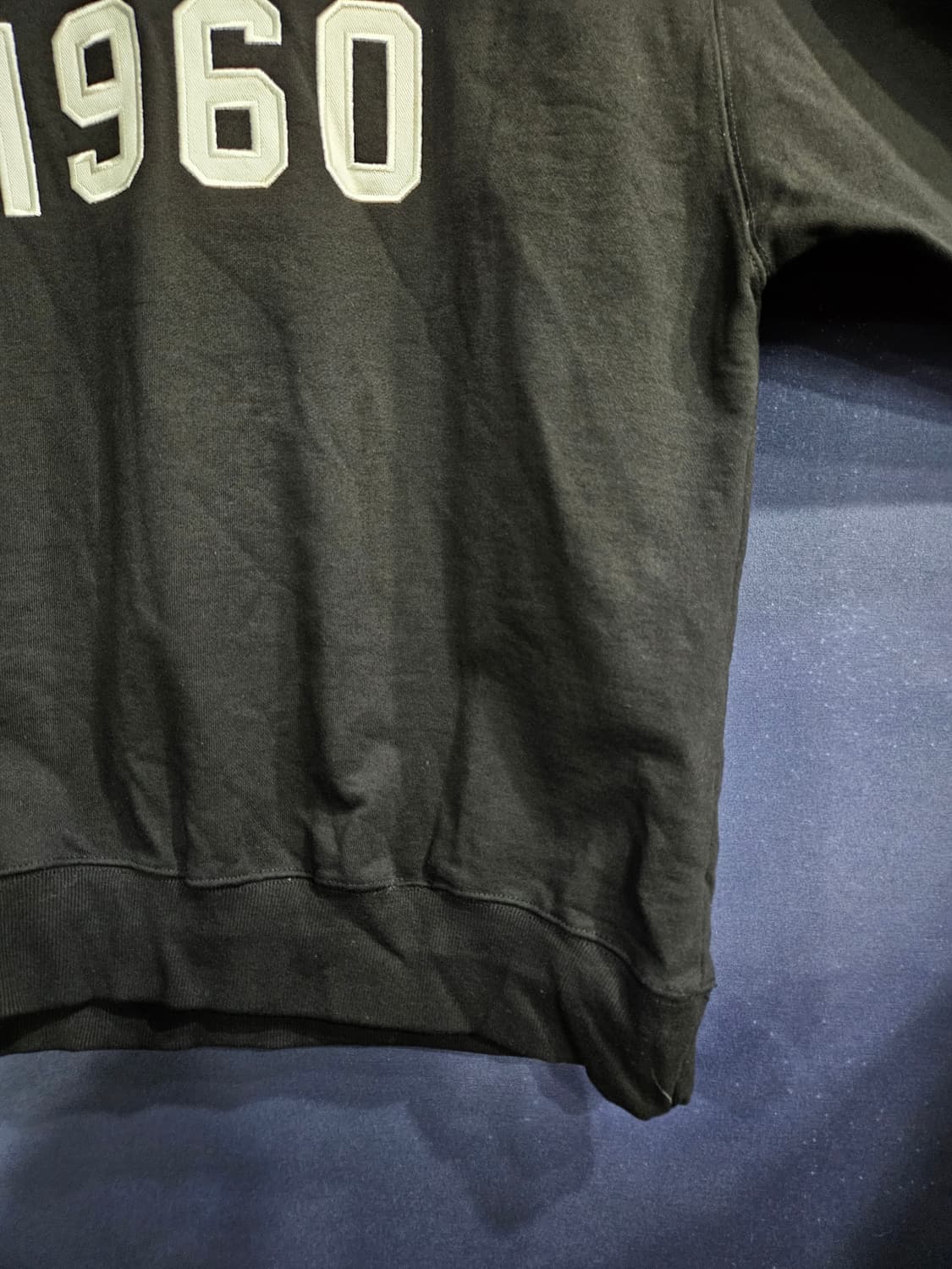 유니폼 브릿지 1960 블랙 남성 세미오버핏 100 맨투맨  상품이미지6