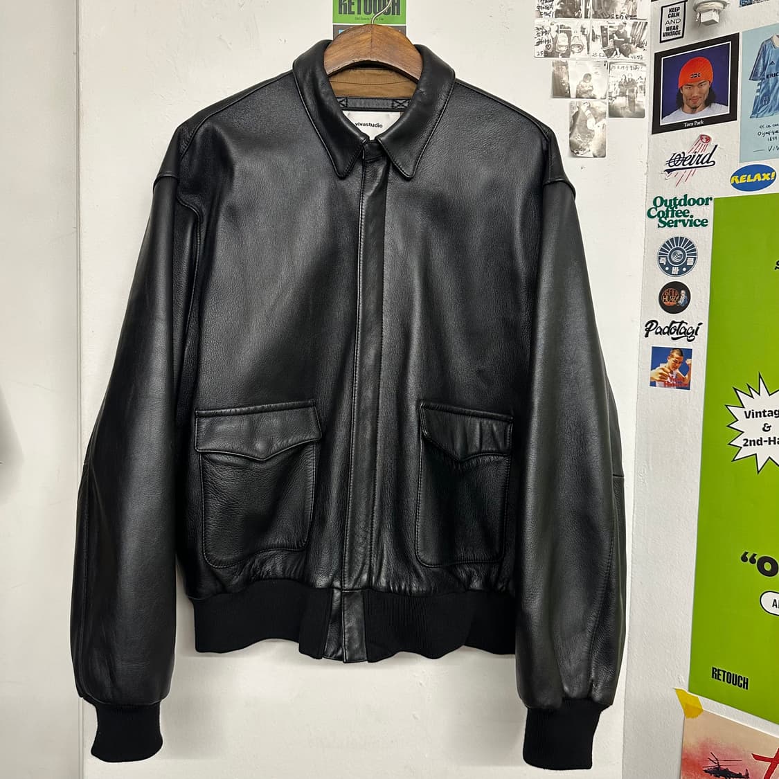 비바스튜디오 소가죽 A2 자켓 상품이미지1