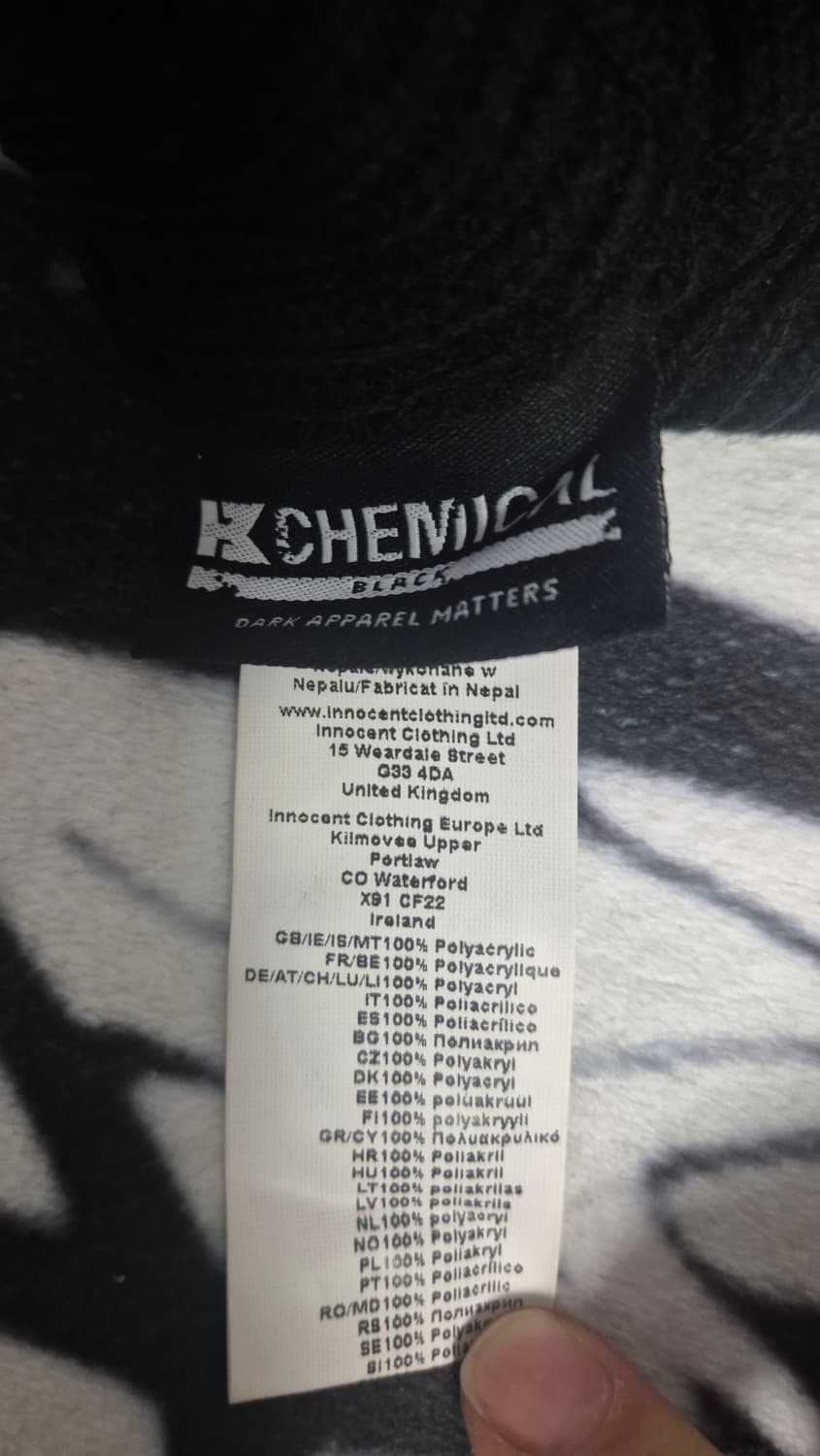 [케미컬블랙 by. INNOCENT CLOTHING] 칼신 고스 비니 상품이미지5