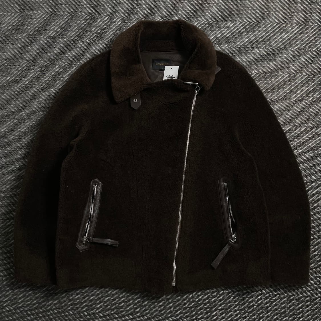 카시바디 빈티지 미니멀 양모 무스탕 자켓y 4062 상품이미지2