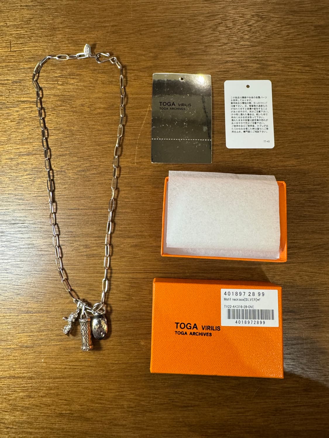 [OS] 토가 아카이브(비릴리스) 모티프 넥 레이스 실버 상품이미지4