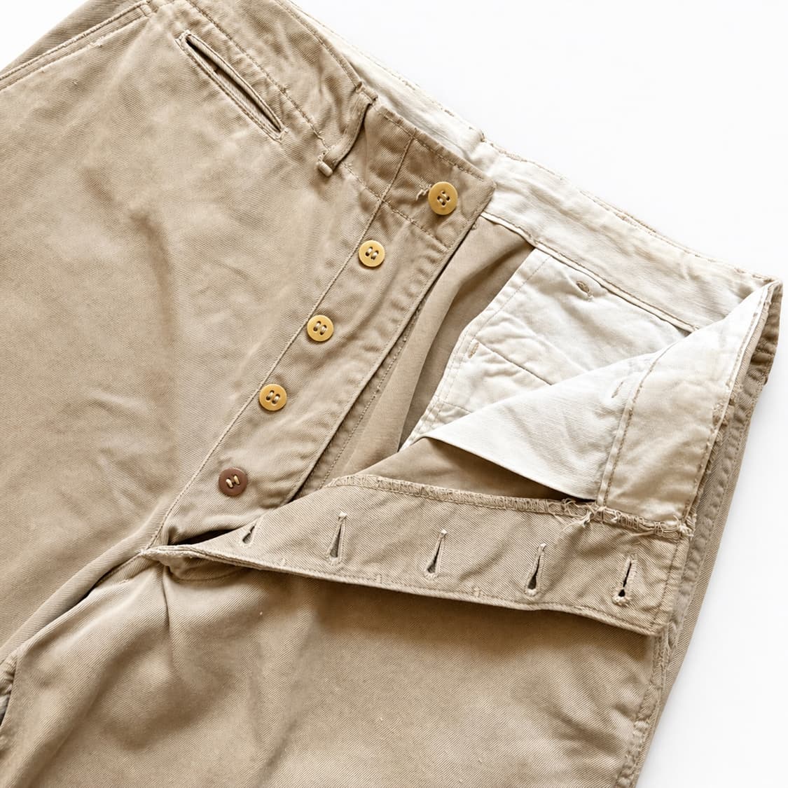 40s 미군 카키 오피서 치노 팬츠 30(Half Cut Off) 상품이미지7