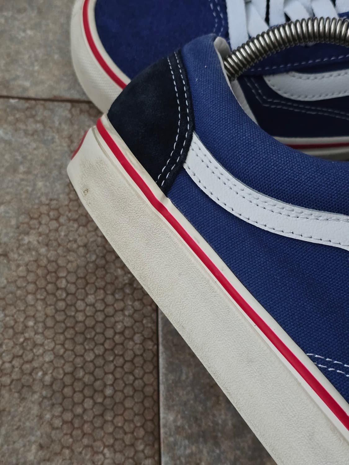 (260)반스 스타일 36 블루 화이트 상품이미지8