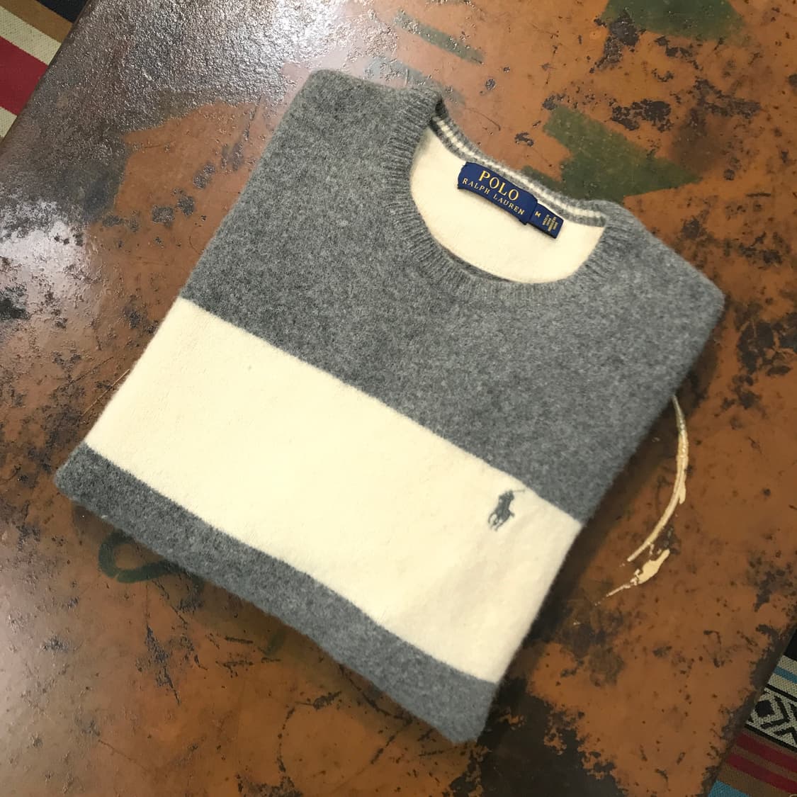 폴로랄프로렌 아이보리 컬러링 니트 남성 97 여성 55 66 상품이미지1