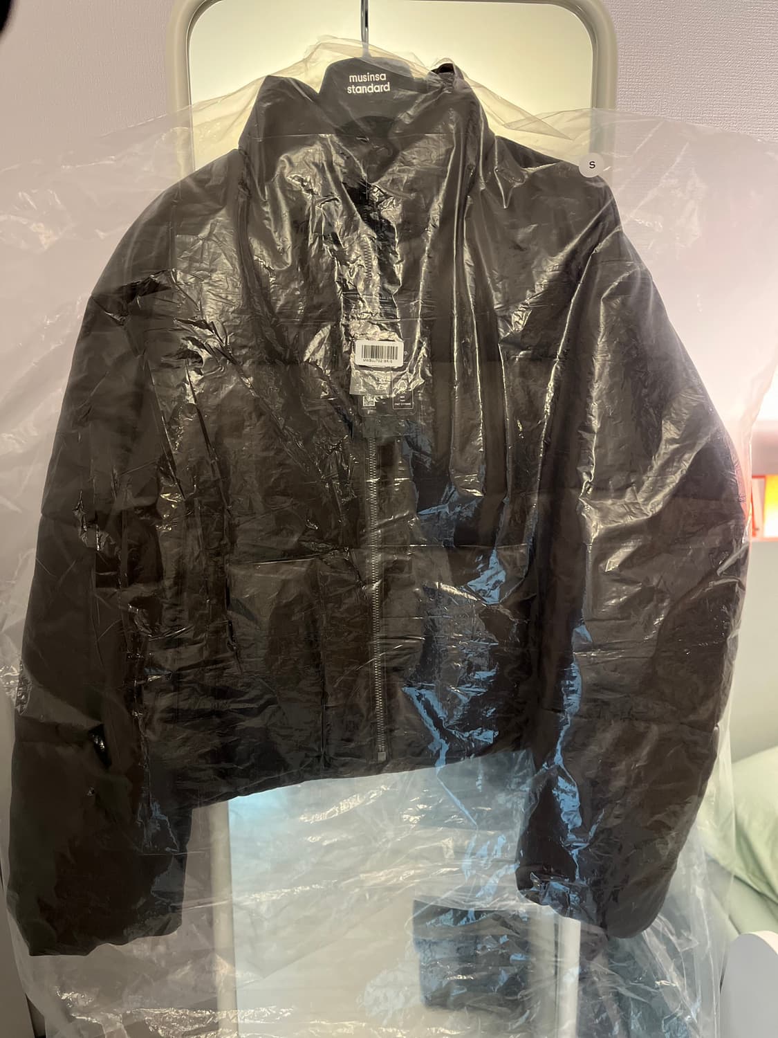 (새상품/s) 우먼즈 신세틱 레더 푸퍼 숏패딩 브라운 상품이미지9