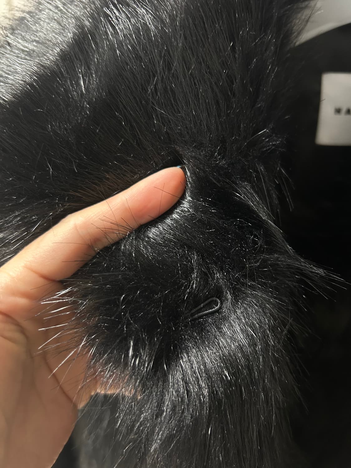 해브레스 HAILEE FAUX FUR JACKET BLACK 상품이미지8