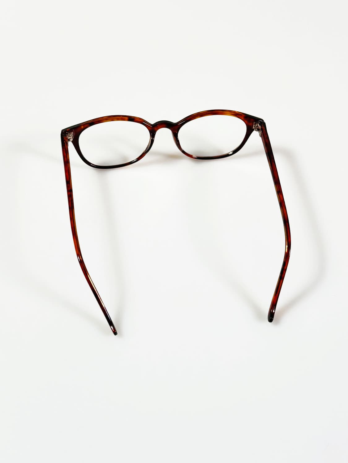 90s 레오파드 오벌 뿔테 스퀘어 프레임 빈티지 안경 상품이미지5
