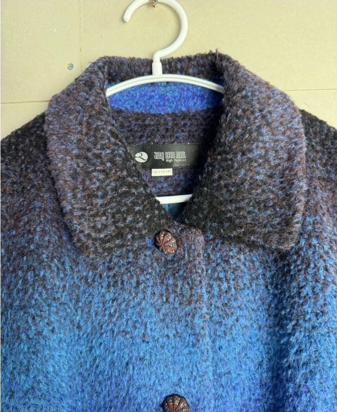 디자이너 리베도HIGH FASHION(정품)최고급 알파카소재 모직코트 ㅈ 상품이미지3