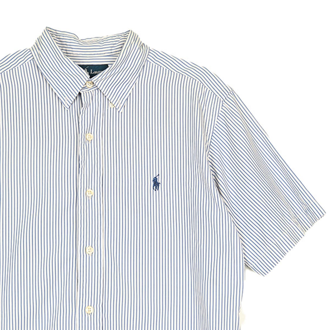 폴로랄프로렌 포니 스트라이프 하프 셔츠 (M) 상품이미지3