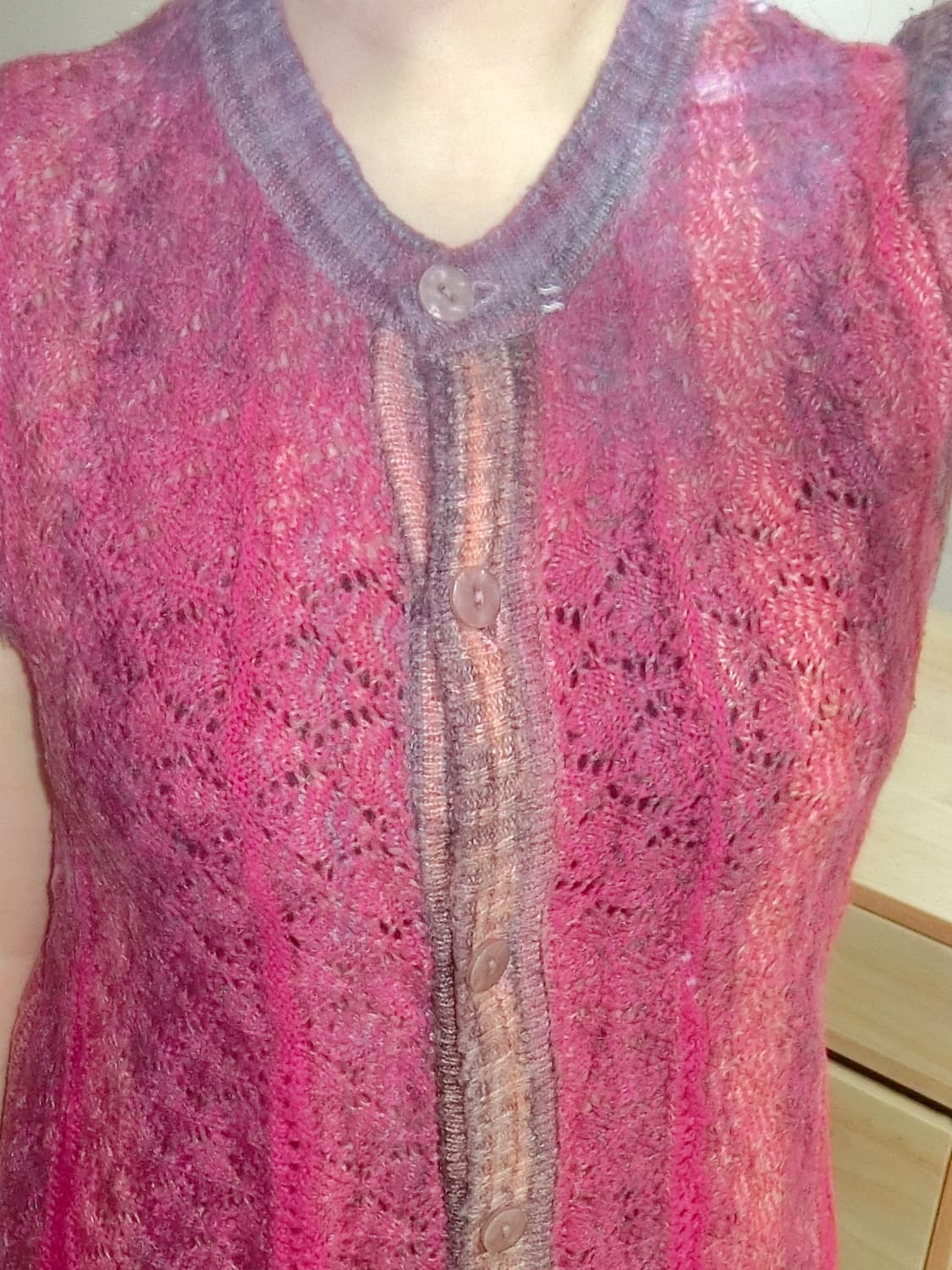 일본 빈티지 mause 아오이 유우 하구미 모리걸 모리룩 자두 가디건 상품이미지2