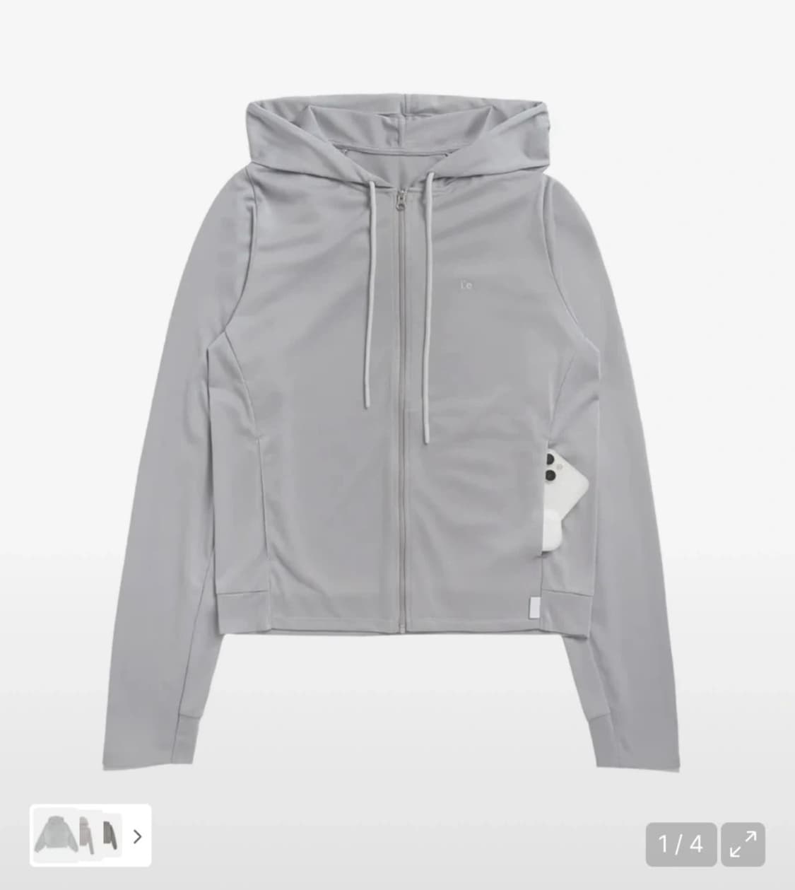 [1] 오호스 i:e Fluid Hoodie 01 / Grey 상품이미지1
