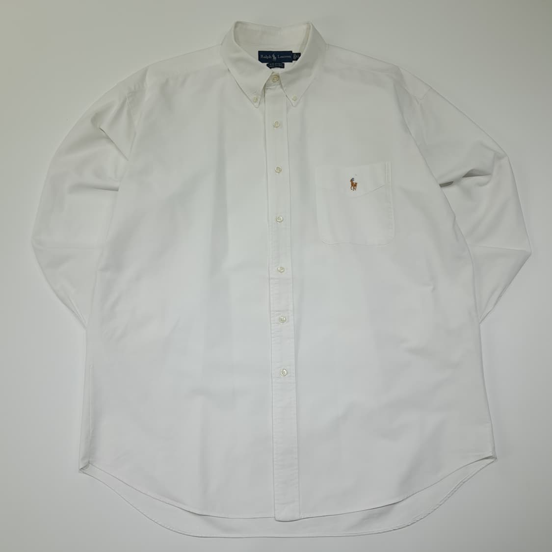 CL755 XL 폴로 90s 멀티포니 화이트 빅셔츠 남방 상품이미지1