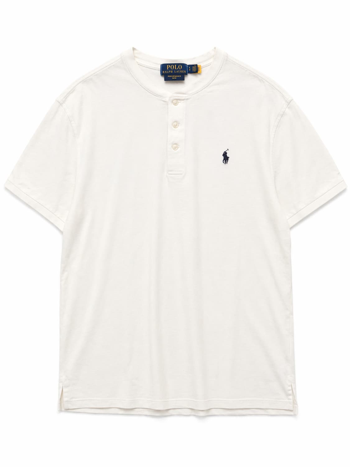 폴로 랄프로렌 화이트 메쉬 헨리넥 티셔츠 L 상품이미지1