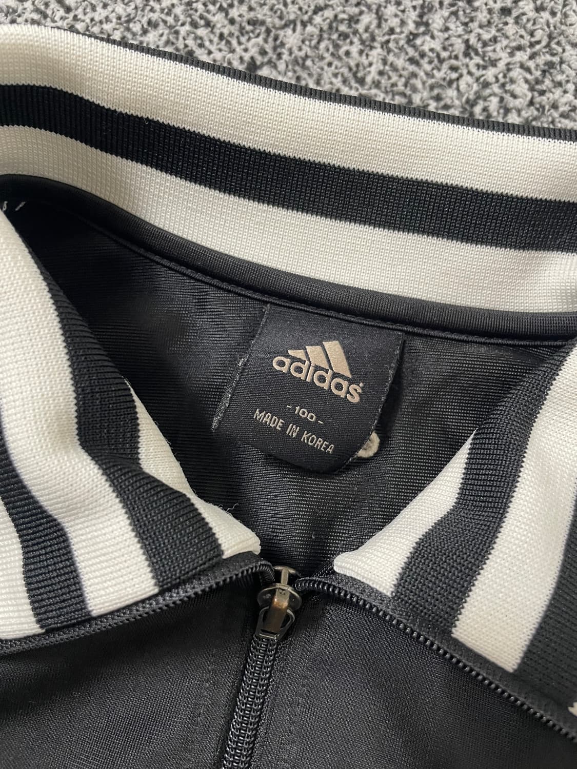 빈티지9. 아디다스 00's 트랙탑 트레이닝 져지 검흰 오레오 상품이미지2