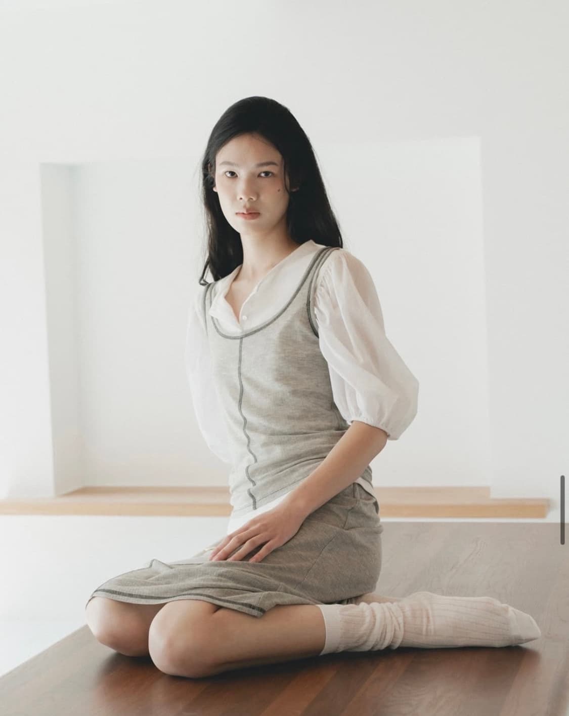 솔티페블 탑+슬리브리스 상품이미지1