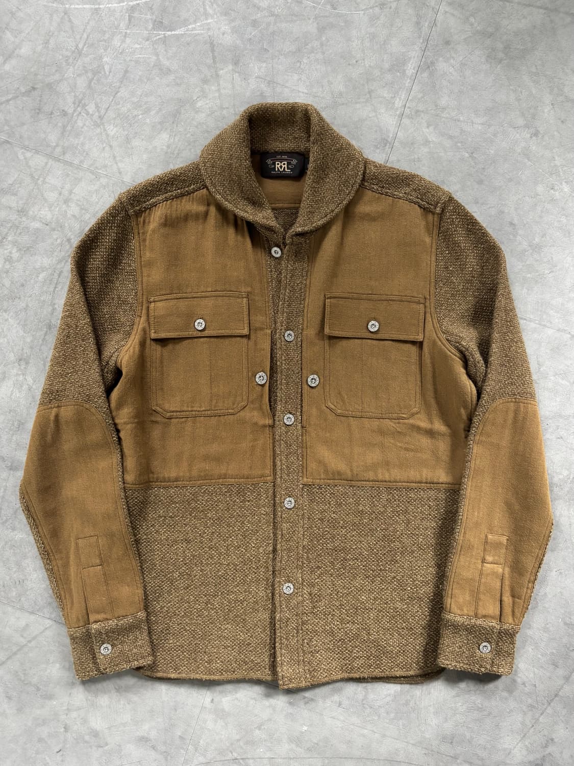 RRL 더블알엘 베이지 카라 울 헌팅 셔츠 상품이미지4