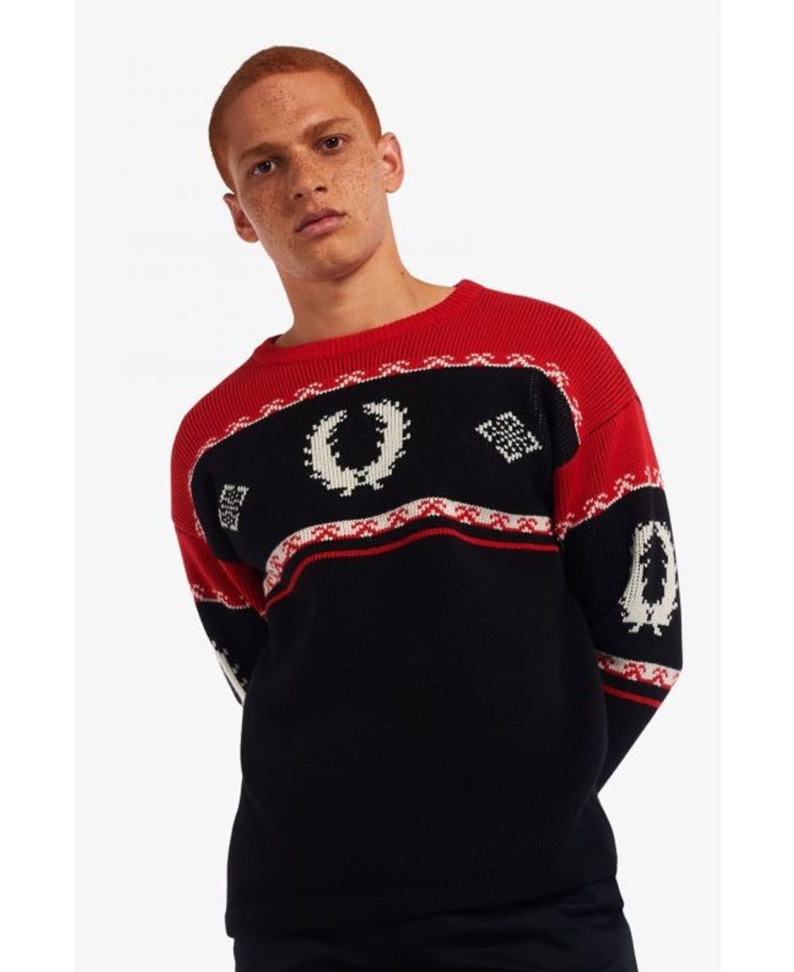 프레드페리 x REISSUES 21FW 메리노 울 스웨터 PN5194 상품이미지2