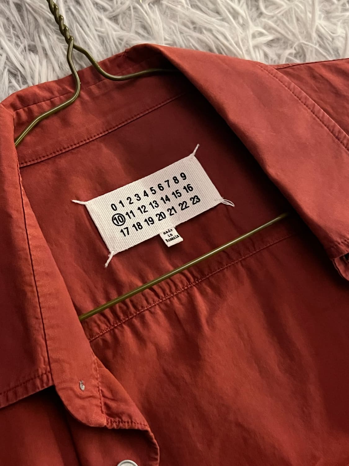 마르지엘라 버건디 셔츠 상품이미지3