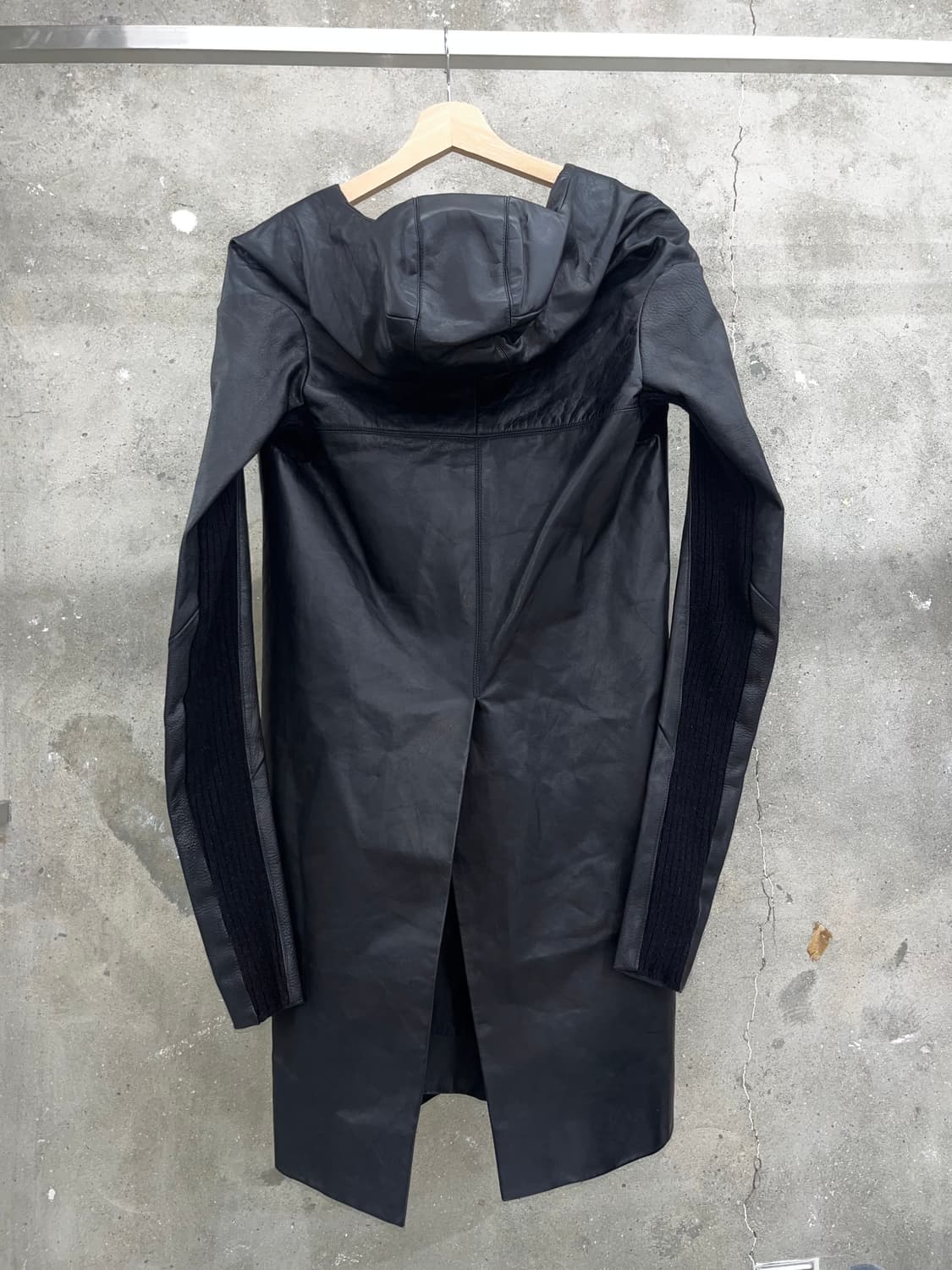 Rick Owens 릭오웬스 블랙 레더 후드 자켓  상품이미지5