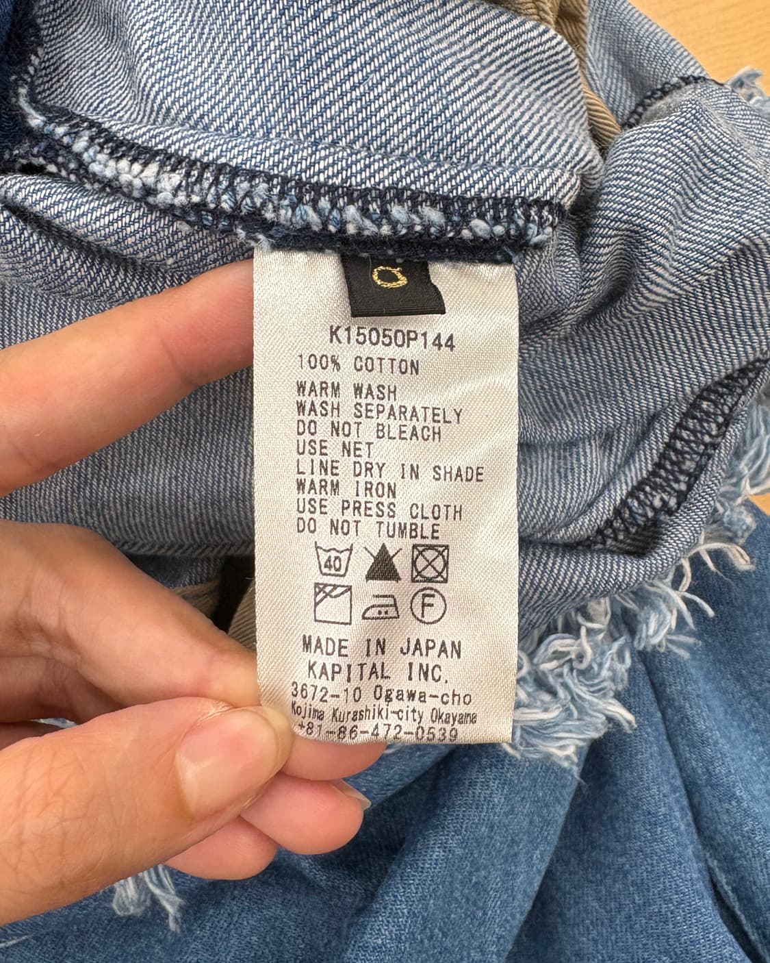 캐피탈 데님 프린지 슬리브리스 롱 원피스 상품이미지8