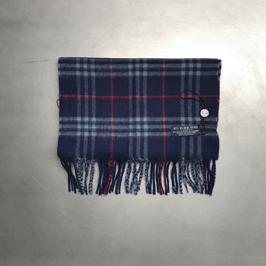 버버리 정품 메리노/캐시미어 머플러 네이비 상품이미지2